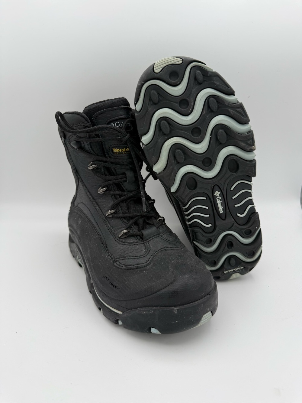Women's Columbia Bugabootres Plus Waterproof 400 Grams Mid Calf Snow Boots Sz 7